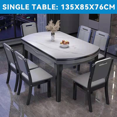 Retractable Dining Table Set 1.2m-1.5m