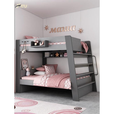 Lu Modern Double Decker Bunk Bed For Kids Adults Queen Bunk Bed With Drawer Mattress Set High