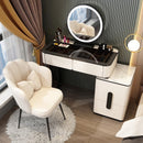 YICHANG LED Nordic Dressing Table Network Red Make Up Table Small Family Bedroom Modern Simple Wood