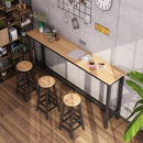 [Hot Selling] Simple Tables And Chairs In Bar, High Table Bar On The Wall Of Modern Milk Tea Shop