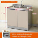 Stainless Steel Cabinet Simple Kitchen Cabinet Counter Stiller Cabinetself-assembly Economy Cabinet