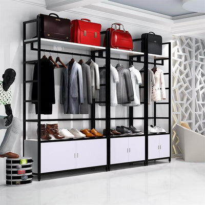 ⭐Clothing Shop Clothes Rack Display Rack Floor Coat Rack Belt Cabinets Shopping Mall Display