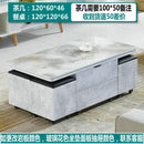 Y&U Foldable Coffee Table Marble Blister Folding Tempered Glass Side Table Household Dining Table