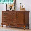 (MUWU) Solid Wood Simple Modern Storage Cabinet Drawer Living Room Locker Bedroom American Chest of