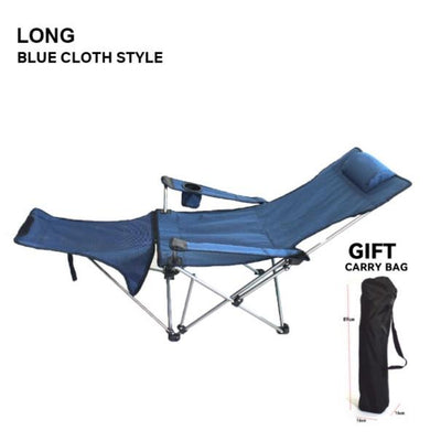 WONZOM Outdoor Foldable Chair Casual Portable Field Camping Chair Arm Chair Recliner Lounge Chair