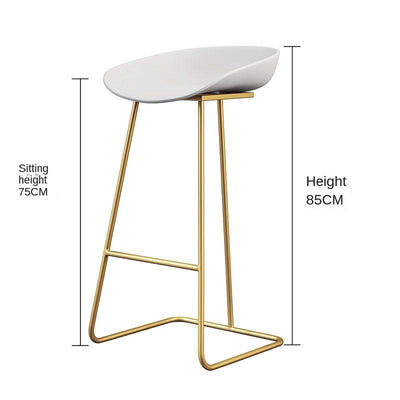 Nordic Bar Chair Bar Stool Gold Iron Stool Modern Simple Home High Chair