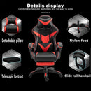 Gaming Chair Comfortable Nylon Foot With Footrest Office Chair Computer Chair E-sports Chair