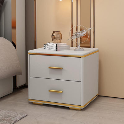 YICHANG Smart Bedside Table With Safe Box Bedside Cabinet With Safe Box Fingerprint Light / USB