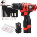 Kafwell 109 piece lithium electric drill pistol drill toolbox electric screwdriver tool set