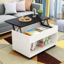 Lifting Foldable Coffee Table Living Room Dual-purpose Integrated Folding Telescopic Dining Table