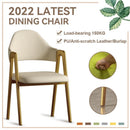 APOLLO Simple Nordic Dining Chair With Golden Legs,Upholstered Dinning Chair With Armrest, Home