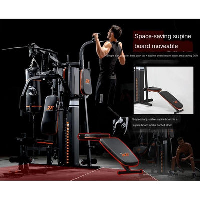 JX comprehensive household three-person station multifunctional large strength training set Fitness