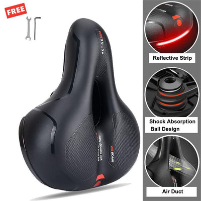 Bicycle Seat Breathable Reflective Bicycle Saddle Shock ball Bike Seat Saddle Bicycle Accessories