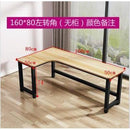 Computer table L-shaped desk space saving corner table solid wood writing desk study table