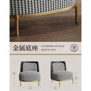 JUZHUXUAN Craftsmanship, light luxury, thousand bird lattice fabric sofa, hotel living room,