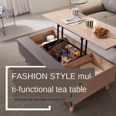 Multi-functional Coffee Table Lifting Dining Coffee Modern Simple Tea Table Small Apartment