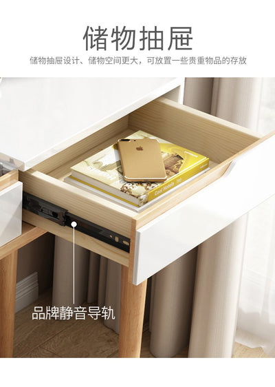 YICHANG Small Apartment Nordic Simple Modern Dressing Bedroom Flip Internet Celebrity Ins Style