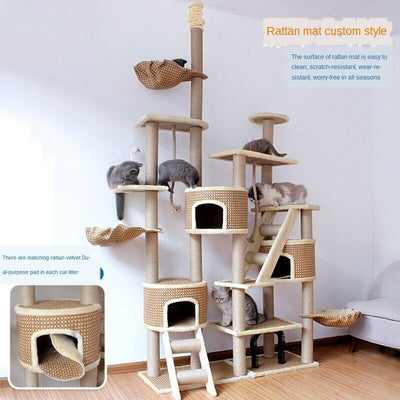 Cat climbing frame Quick Hair Through Tianzhu Nest Villa Integrated Luxury House Multi-layer Large