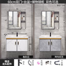 K.T Aluminum Alloy Mirror Cabinet Bathroom Cabinet Combination Small Cabinet Bathroom Integrated