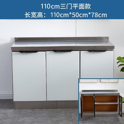 Kitchen Cabinet Sink Cabinet Stainless Steel Simple Assembly Cupboard Kitchen Stove Cabinet Kitchen