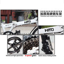 Hito Foldable Bike SHIMANO Foldable Bicycle High Carbon Steel Frame Folding Bike Disc Brake Folding