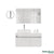 SENBIJU Nordic Combination Stainless Steel Cabinet Modern Minimalist Wash Face Lavatory Basin