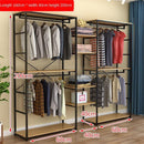 Frame Clothing Shop Display New Home Iron Double-decker Display Cabinet Floor Clothes Shelf Hanger