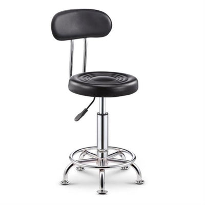 Leather Bar Stool Swivel Chair High Back Lifting Bar Chair Beauty Barber Shop Chair Round Stool With