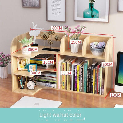 Desk Small Bookshelf on Simple Office Desktop Rack Multi-layer Student Dormitory Storage Children