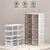 Foldable Shoe Cabinet Free Installation Plastic Shoe Box Rack Household Door Dust-proof Shoe Storage