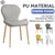 Dining Chair Waterproof Pu/Leather Dining Chair Living Room Leisure Chair Modern Backrest Chair