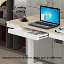 Electric Height Adjustable Table Removable Study Table With Drawer Computer Desk