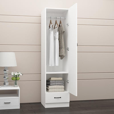 Kinbolee Mini Wardrobe Narrow Cabinet Single-door Wardrobe Small Room Children's Wardrobe