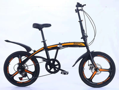 KOSDA KB1608-DZ Foldable Bicycle Folding Bicycle 16 Inch 8 Speed Aluminum Alloy Bicycle Student