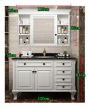 American Bathroom Cabinet Intelligent Mirror Cabinet Combination Bathroom Double Basin European Hand