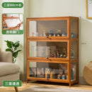 Cabinet Hand-made Display Stand Lego Acrylic Transparent Storage Cabinet Solid Wood Dust-proof