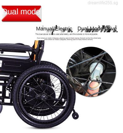 Electric wheelchair, electric foldable scooter for the elderly, intelligent four-wheel automatic