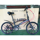 Hito bike X6 folding bike 22 inch double tube super portable road folding bike, aluminum alloy frame