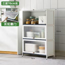 CAGK Kitchen Cabinet Storage Multilevel Kitchen Storage Rack Cupboard Cabinet Microwave Oven Pot