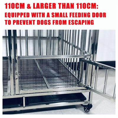 Dog Cage Large Stainless Steel Small Dog Samo Alaska Labrador Golden Retriever Shepherd Side Animal