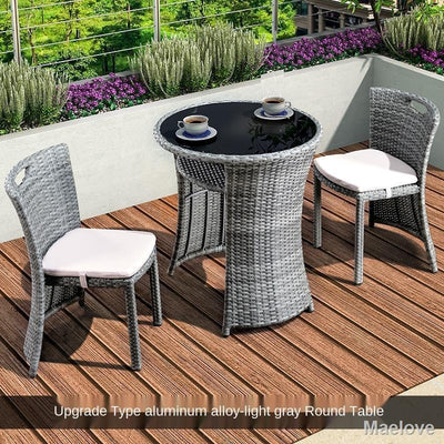 Rattan Chair Three-piece Balcony Small Table and Combination Creative Leisure Tea