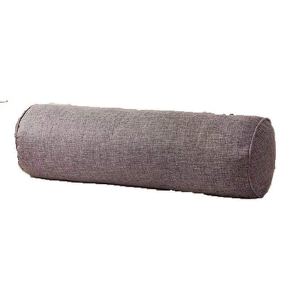 Cotton And Linen Neck Protection Cylindrical Pillow Yoga Pillow Beauty Bed Pillow Sofa Pillow Round