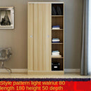 Wardrobe Sliding Door Simple Modern Economy Self-assembly Board 2 Door Large Wardrobe Real Wooden