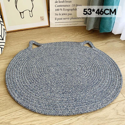 RUNPET Sisal Cat Scratch Mat Cat Scratcher Horizontal Cat Floor Scratching Pad Rug Scratch Pad for