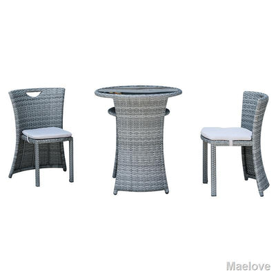 Rattan Chair Three-piece Balcony Small Table and Combination Creative Leisure Tea