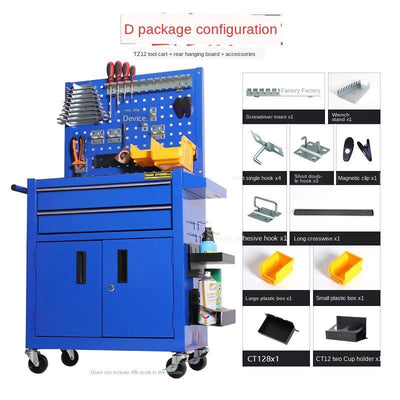 🎉Ready Stock🎉 Tank storm car repair hand tool box household multifunctional tool cabinet large