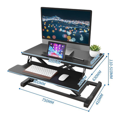 JINQUANJIA Standing Desk Laptop Foldable Table Heightening Bracket Office Lifting Table