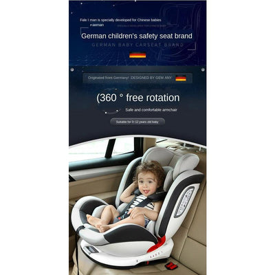 🔥 Recommend Falman Germany 360 Children's Safety Seat 0-4-3-12 Years Old Car Baby Can Sleep