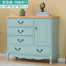 (MUWU) Solid Wood Simple Modern Storage Cabinet Drawer Living Room Locker Bedroom American Chest of