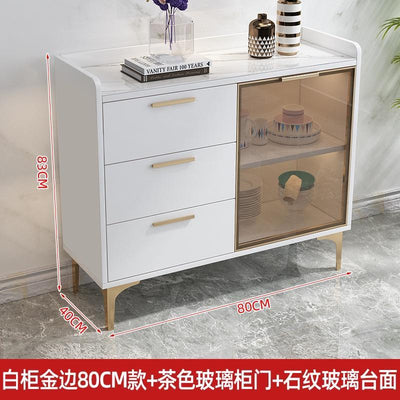 Pl Sideboard Kitchen Cabinet Cupboard Household Kitchen Storage Rack Locker Tea Cabinet Wine Cabinet